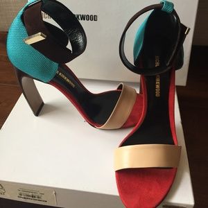 Nicholas Kirkwood Strappy Colorblock heel 10 inch